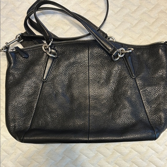 Coach Black Leather Shoulder Bag - Picture 5 of 9
